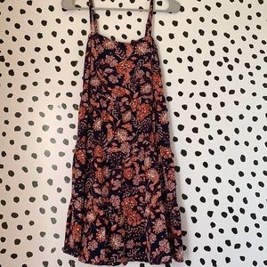 Floral tiered spaghetti strap dress